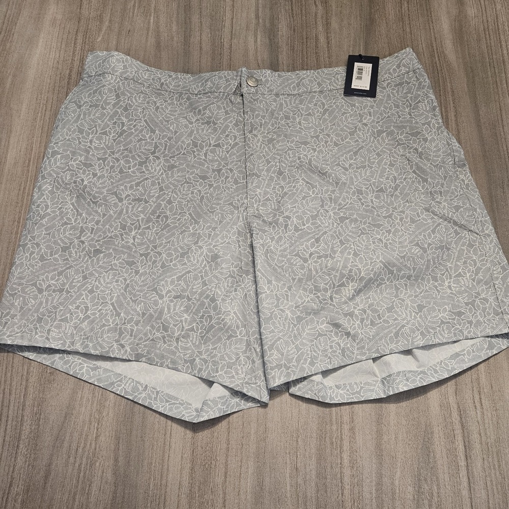 Peter Millar Crown Crafted Swim Trunks 6" Santa Barbara Palms Men's Shorts ‎ XL